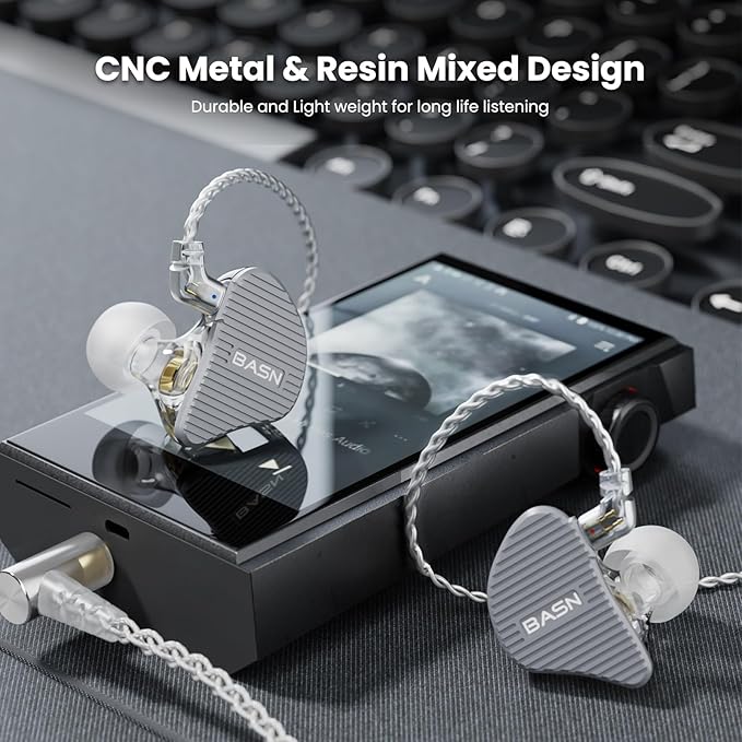 BASN Mix-PD in Ear Monitor, 1Planar Driver + 1Dynamic Driver HiFi IEM Earphones - Image 5