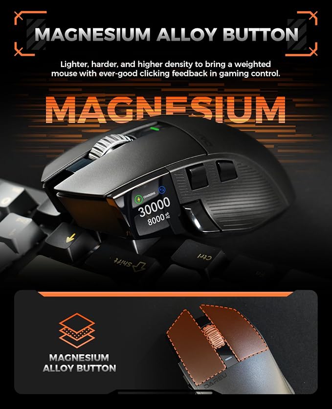 DAREU A980PROMAX Wireless Gaming Mouse-4K/8K Polling-30K DPI Optical - Image 6