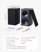 VEVOR Passive Bookshelf Speaker, Book Shelf Stereo Speakers - Image 7