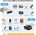 USBC Adapters 8 Pack, Type C to USB Adapter, USBC USBA Male Female Adaptor - Image 3