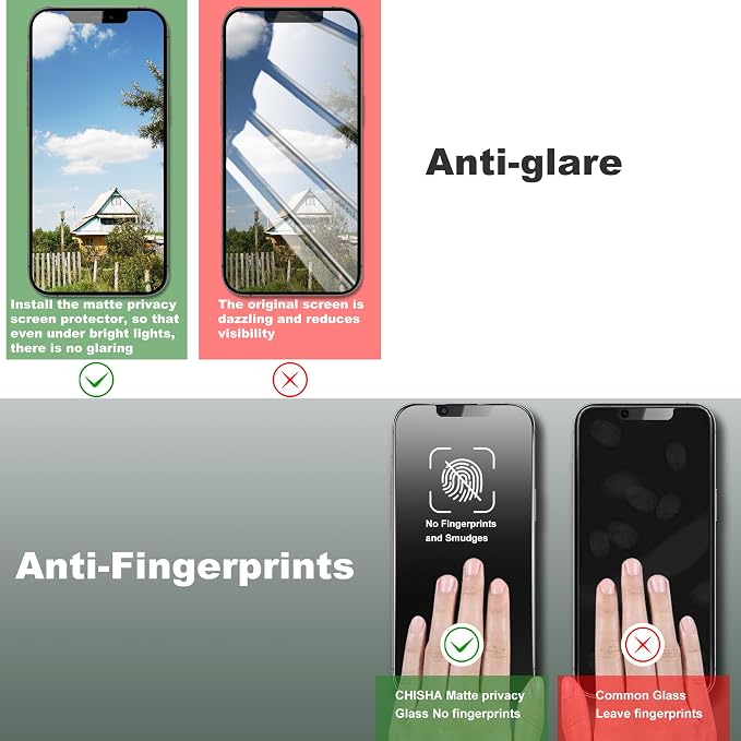 2 Pack Matte Privacy Screen Protector - Image 5