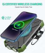 BLAVOR Solar Charger Power Bank 10, Portable Wireless Charger, 20W Fast - Image 2
