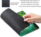 Mouse Pad, Forest Waterfall Natural Scenery Mouse Pad Custom Design, Square - Image 2