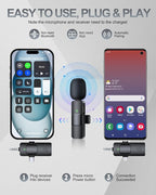 PQRQP 3 in 1 Professional Wireless Lavalier Microphone - Image 2