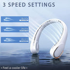 Portable Neck Fan, Bladeless Neck Fan, USB Rechargeable Personal Fan, 4000 mAh - Image 3