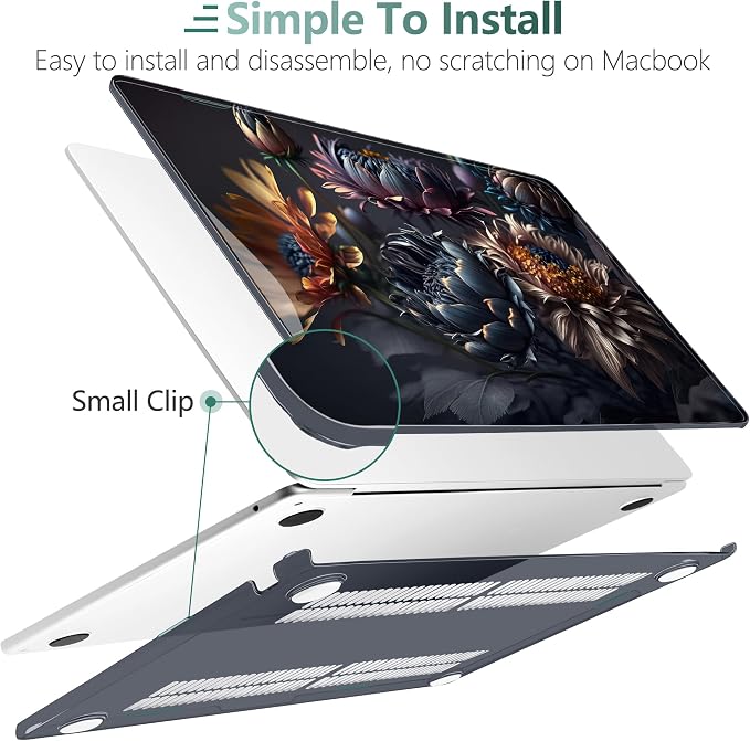 TWOLSKOO Compatible with M4 MacBook Air 15 inch Case 2025-2023 Released Model - Image 3