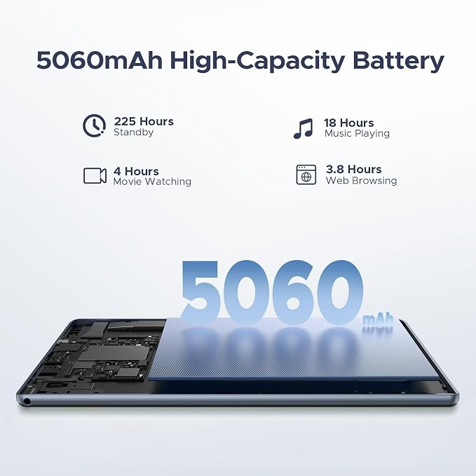 DOOGEE U10 10 inch Tablet with Keyboard, Android 15 Tablet 16GB+128GB/2TB Expand - Image 9