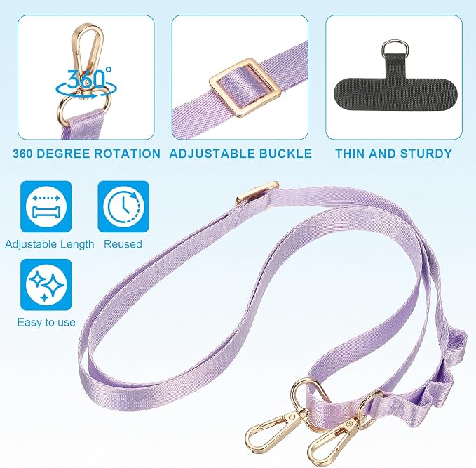 PATIKIL Universal Cell Phone Lanyard, Adjustable Crossbody Phone Strap - Image 3