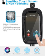 whale fall Hard Casing Floral Bike Bag, Never Deform/Waterproof, Bike Phone - Image 4