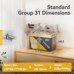 Power Queen 12.8V 100Ah LiFePO4, Upgraded Low Temperature Cut-off Function - Image 2