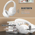 KVIDIO Bluetooth Headphones Over Ear, 65 Hours Playtime Wireless Headphones - Image 7