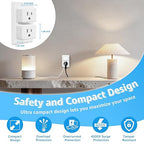 WiFi Plug with Switch, Compatible with Alexa and Google Home via Tuya, Compact - Image 7