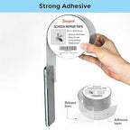 Grey Window Screen Repair Tape, 3IN X 20FT Screen Repair Kit - Image 2