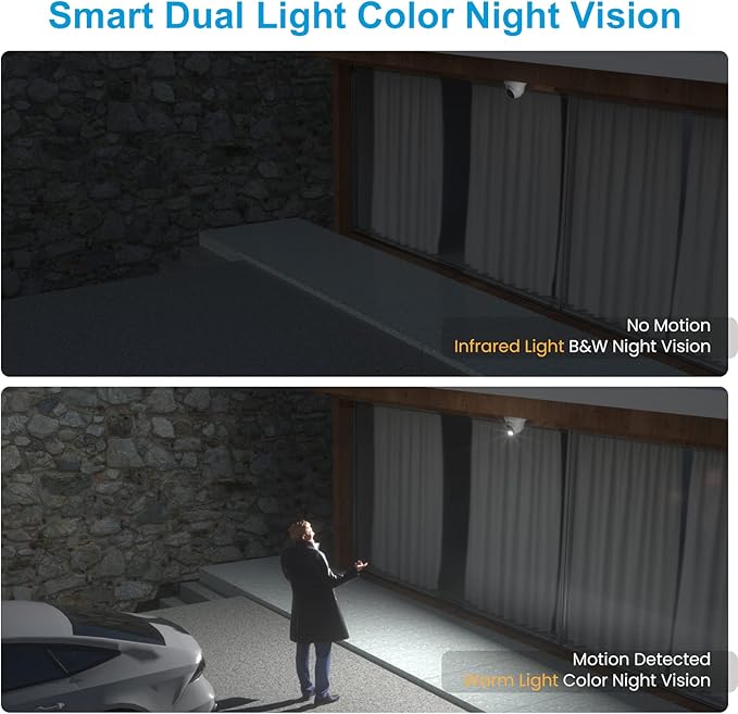 Anpviz 8CH 4K PoE Security Camera System, Smart Dual Light Color Night Vision - Image 3