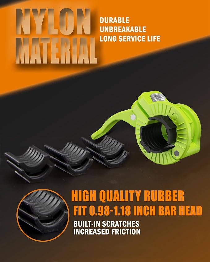 MAXRICH Barbell Clamp 1 inch Multiple Sizes & Adjustable Weight Clips - Image 5
