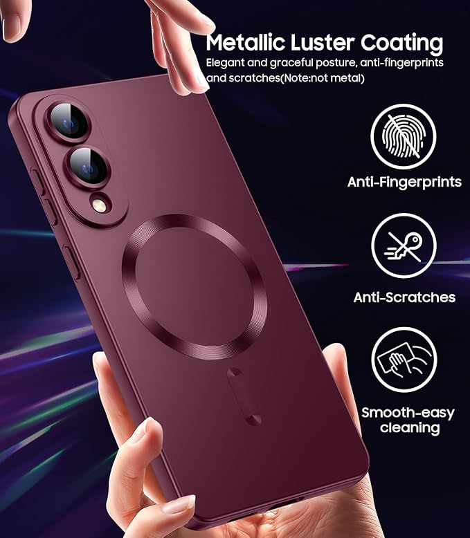 Magnetic for Samsung Galaxy S25 Edge Case Slim Soft Silicone Bumper Shockproof - Image 5