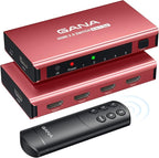 HDMI Switch 5 in 1 Out 4K@60Hz, GANA HDMI Splitter Switcher by GANA
