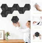 Mollywell Hexagon Acoustic Panels, 12 Pack |Wood Veneer|High Density Sound - Image 6
