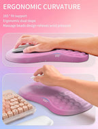 Hokafenle 2in1 Combination, Wave Keyboard Wrist Rest and Ergonomic Curvature - Image 3