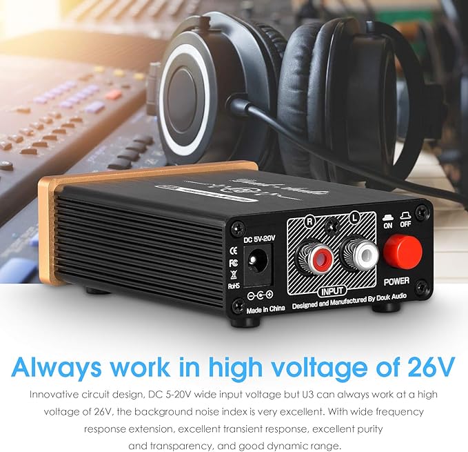 Douk Audio U3 Headphone Amps, Mini Hi-Fi Amplifier - Image 2