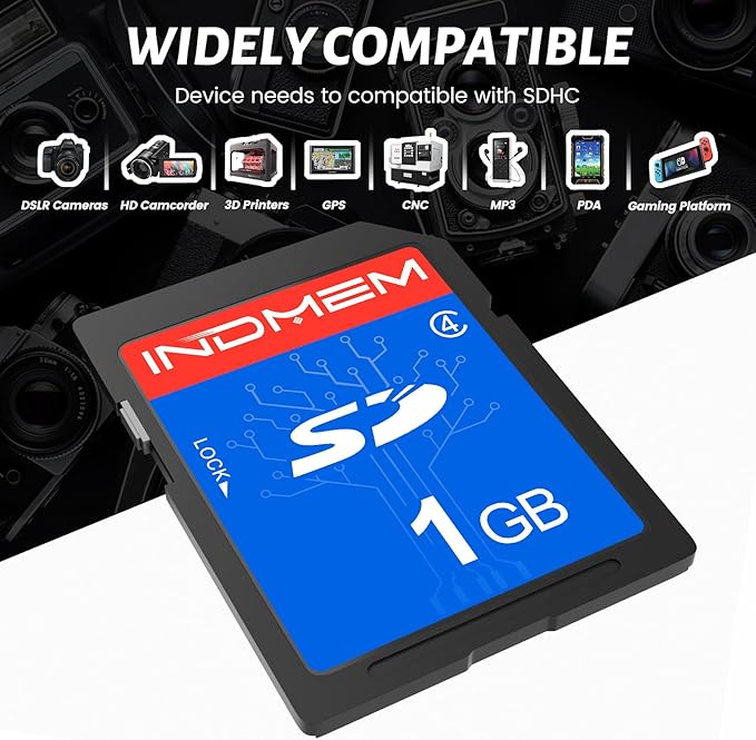 INDMEM SD Card 1GB, 6 Packs Class 4 1GB Flash Memory Card MLC Standard Secure - Image 7