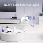16.5FT Long Extension Cord, Power Strip Tower Surge Protector Power Strip - Image 2