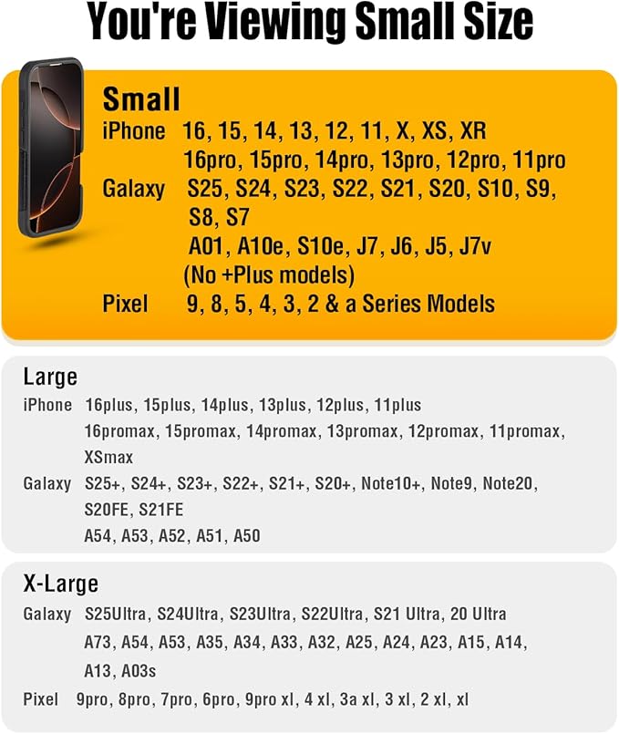 Holster for iPhone 16 16e Pro 15 14 13 12 11 10 XR Xs X, Samsung Galaxy S25 S24 - Image 2
