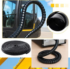 Spiral Wrap Cable Protector, Safe 1.25" Od x 40' Pre Cut Lengths Hydraulic Hose - Image 4