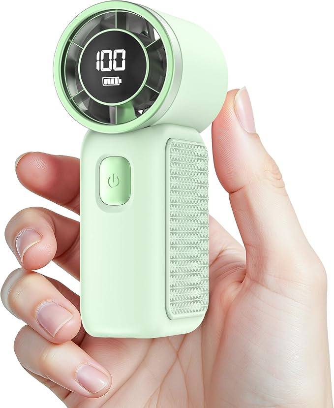 Portable Handheld Mini Fan, 6 Gear Wind, Hand Small Travel Personal Held Fans by Unknown