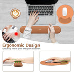 MOSISO Wrist Rest Support for Mouse Pad&Keyboard Set, Circle Curved Ergonomic - Image 3