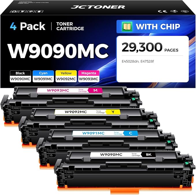 W9090MC High Capacity Toner Cartridge Set 4-Pack by JCTONER