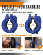 MAXRICH T Barbell Clamp 1 inch Multiple Sizes & Adjustable Weight Clips - Image 4