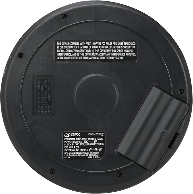 GPX PC332B Portable CD Player - Image 7