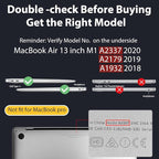 Teryeefi for MacBook Air 13 inch Case M1 A2337 A2179 A1932 - Image 2