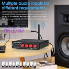 4 Channel Bluetooth Amplifier, 50W x 4 Audio Power Amp, Hi-Fi Home Stereo - Image 4