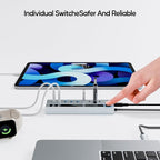 Powered USB C Hub, PULWTOP 9-in-1 USB-Hub suppprt 10Gbps & PD 45W Max Charging - Image 5