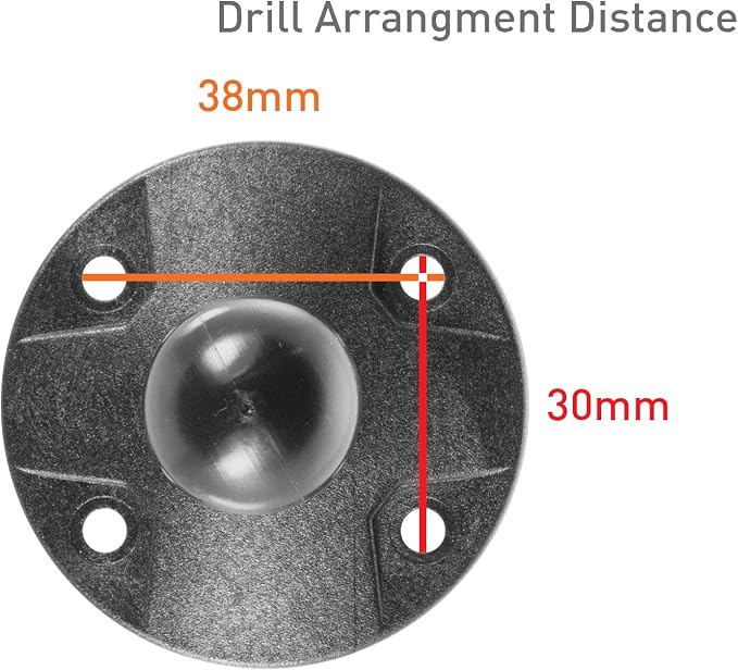 iBOLT 25mm / 1 inch Composite AMPS Round Adapter Plate - Image 2