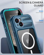 Lanhiem Magnetic for iPhone 15 Plus Case, IP68 Waterproof Dustproof Case - Image 7