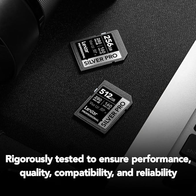 Lexar 128GB Professional SILVER PRO SD Card, Full HD, - Image 5