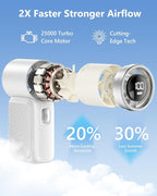 Portable Handheld Mini Fan, 6 Gear Wind, Hand Small Travel Personal Held Fans - Image 4