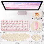 Cloud Wrist Rest for Computer Keyboard, 4-in-1 Memory Foam Leather Cloud - Image 3