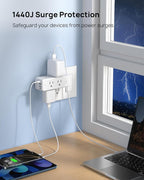 TROND Outlet Extender Surge Protector, 6 AC Outlet Splitter - Image 6