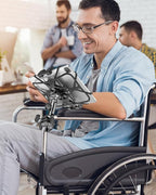 Metal iPad Tablet Mount for Boat Helm, Wheelchair Pole, Golf Cart, Mic Stand - Image 4