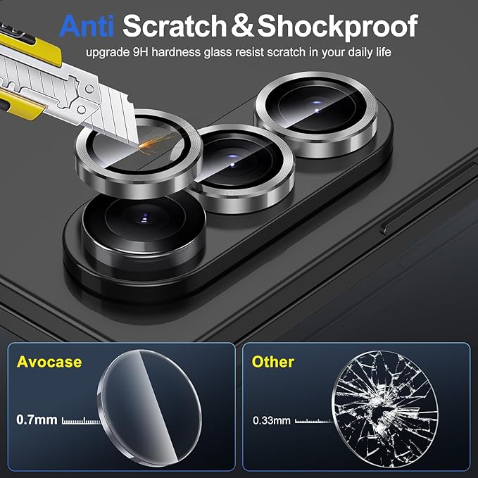 for Samsung Galaxy Z Fold 7 Camera Lens Protector, Individual Metal Ring - Image 3