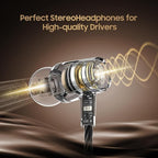 Rayleigh USB C Headphones with Microphone 3 Pack, Wired Earbuds with Heavy Bass - Image 2