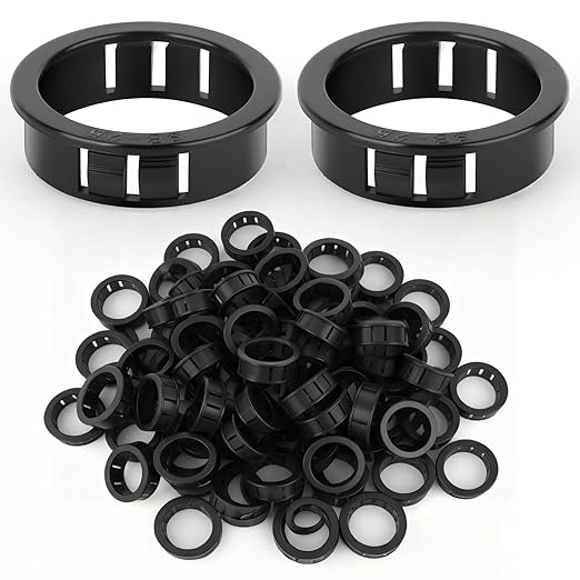 50PCS 1" Black Cable Snap Bushing Grommet, Snap in Cord Bushing Protect Cables by Unknown