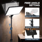 2-Pack Photography Lighting Kit, NiceVeedi 25W LED Video Light Kit, 2900-7000K - Image 6