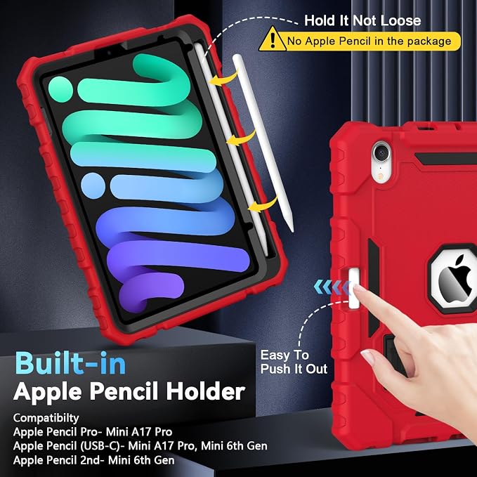 Grifobes Case for iPad Mini 7 2024 / Mini 6 2021 8.3 inch, Heavy Duty - Image 2