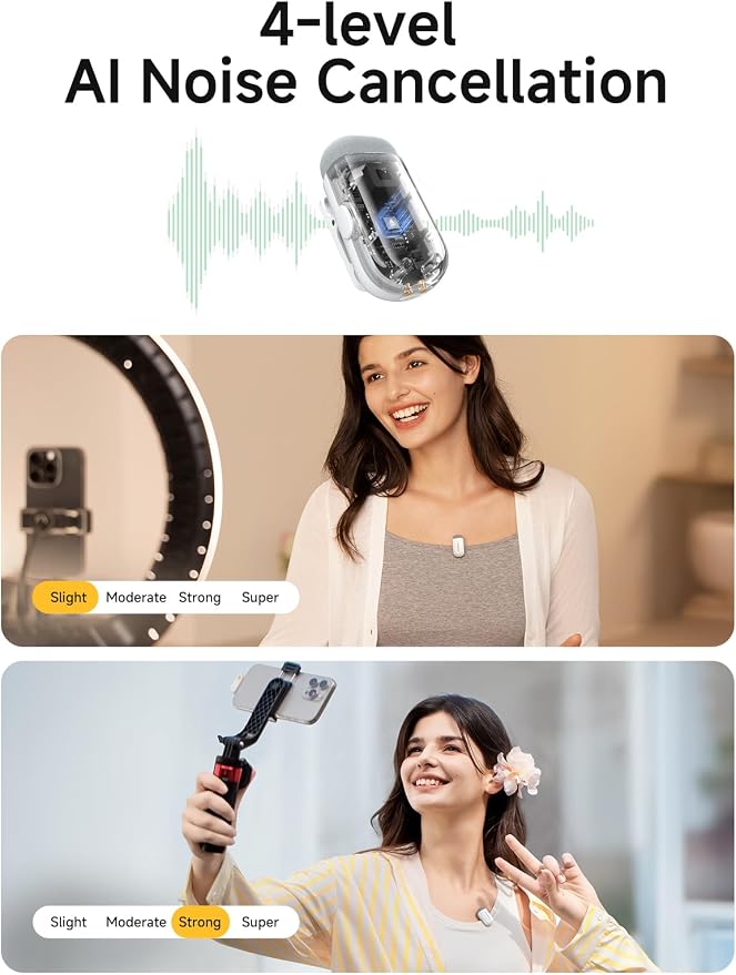 MAONO Wave T1 Mini Wireless Lavalier Microphone - Image 3