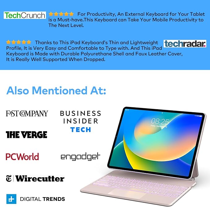 Keyboard Case for iPad Air 13 2024 and iPad Pro 12.9 inch 2022-6th / 2021-5th / - Image 6